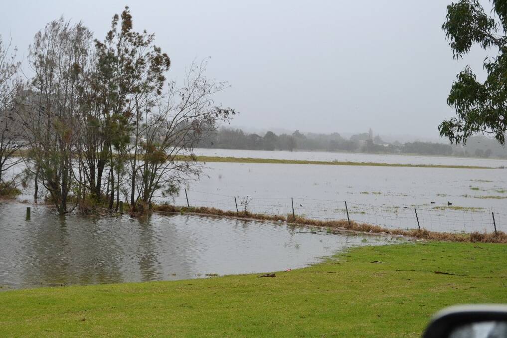 Flooding east of Nowra.