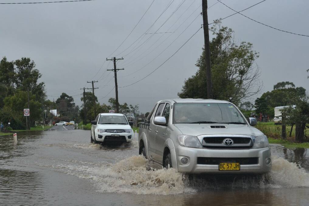 Flooding at Terara Road Terara