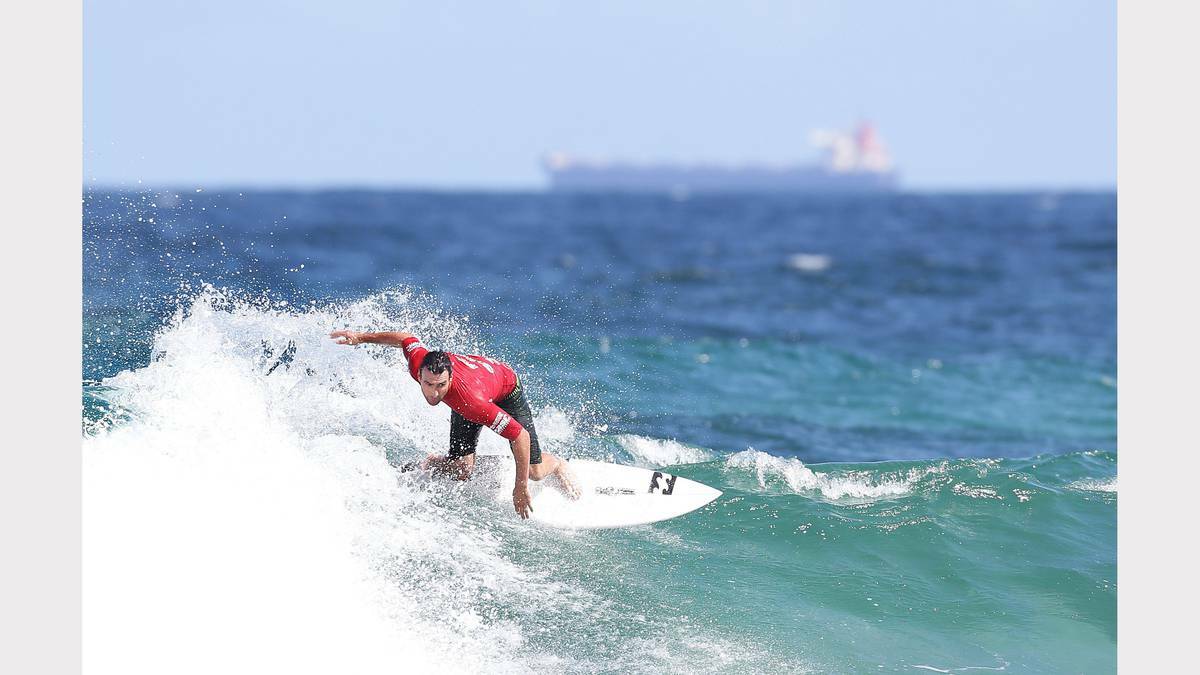 Joel Parkinson at Surfest during his heat on Friday. Picture: Ryan Osland, Newcastle