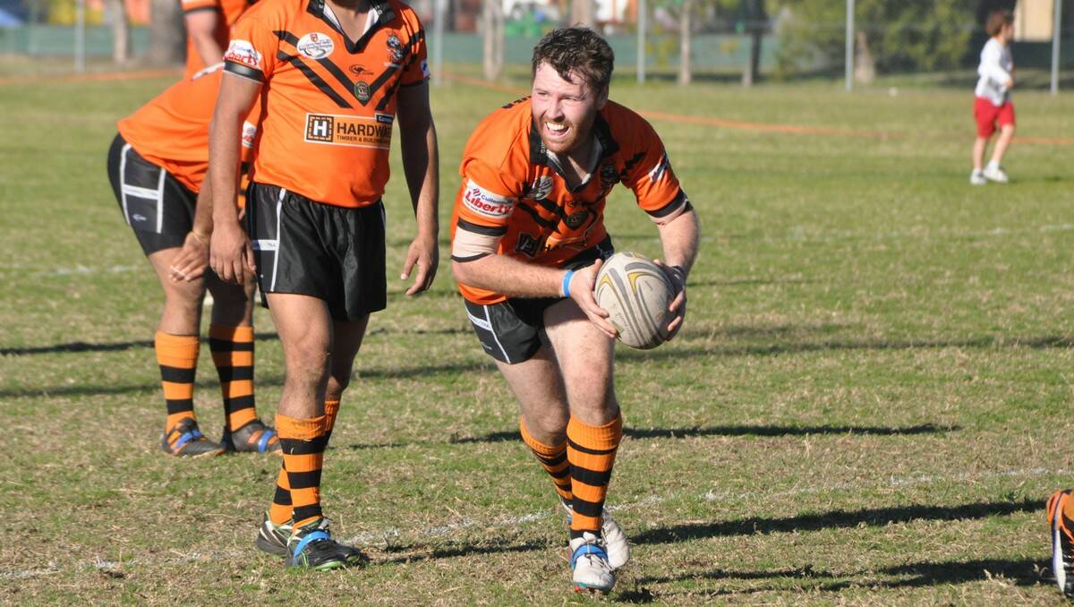 BATEMANS BAY: Bay Tigers dummy-half Chris Wheatley goes for a run in his side's ill-fated 44-40 loss to the Nowra-Bomaderry Jets at Mackay Park on Sunday.