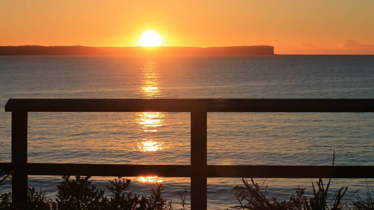 Debbie Young took this photo of sunrise over Jervis Bay.