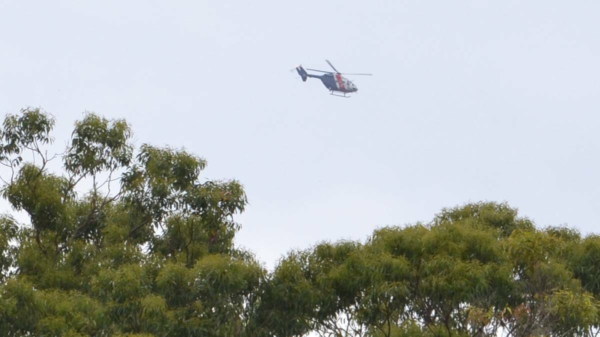 An extensive sea, air and land search was carried out in waters off Currarong for a missing Sydney fisherman.