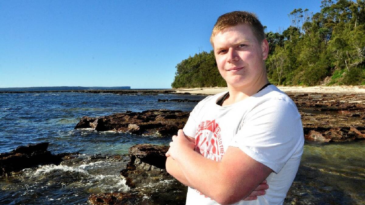  NOWRA: Nowra resident Jesse Huxley almost lost his life when a large wave swept him from rocks near Currarong on Saturday.