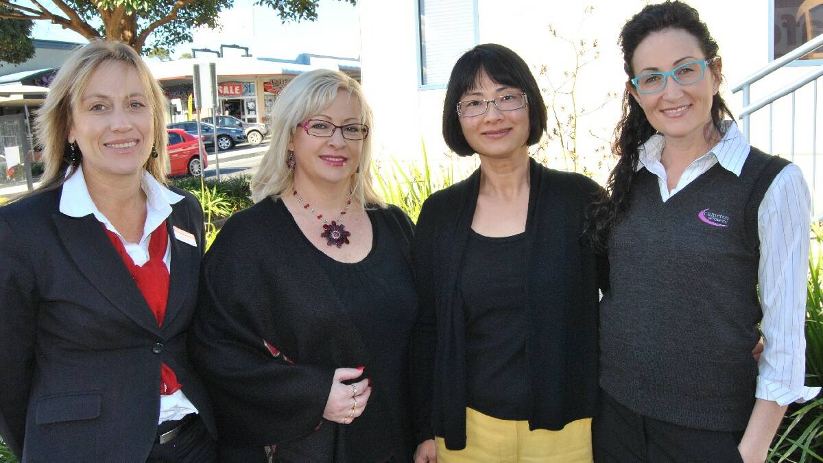 ULLADULLA: Janice O’Neil from Flight Centre, Louise Lugg from Isis Day Spa, Dr Jessie Hoang from South Coast Cosmetic Medicine, and Clare Foreman from Cameron Optometry have provided great prizes to be given away at Friday night’s Women to Women Conference.