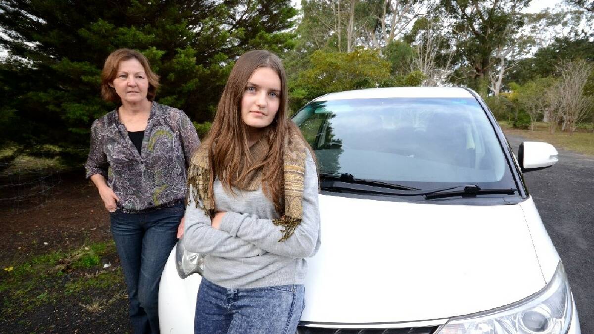 NOWRA: Nowra resident Jan Gilmour-Rombouts and her daughter Sarah remind motorists to be on the lookout for kangaroos when driving at dusk and dawn. Winter is peak season for animal collisions.