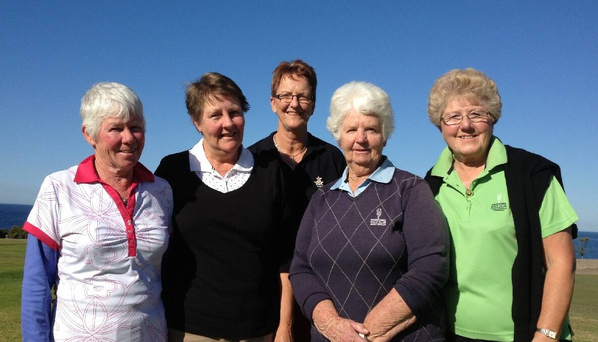  NAROOMA: The Narooma Golf Club Ladies Club Champions are Bettina Wilson, Dorelle Monteith, Dierdre Landells, Val Spooner and Loraine Gibbbons.