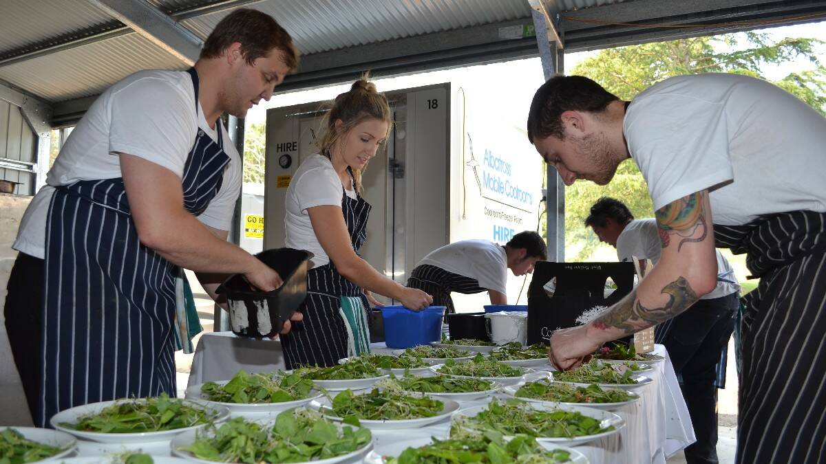 Sydney Morning Herald Good Food Month lunch by Wharf Rd and Millpaca Stud in Berry on Saturday.