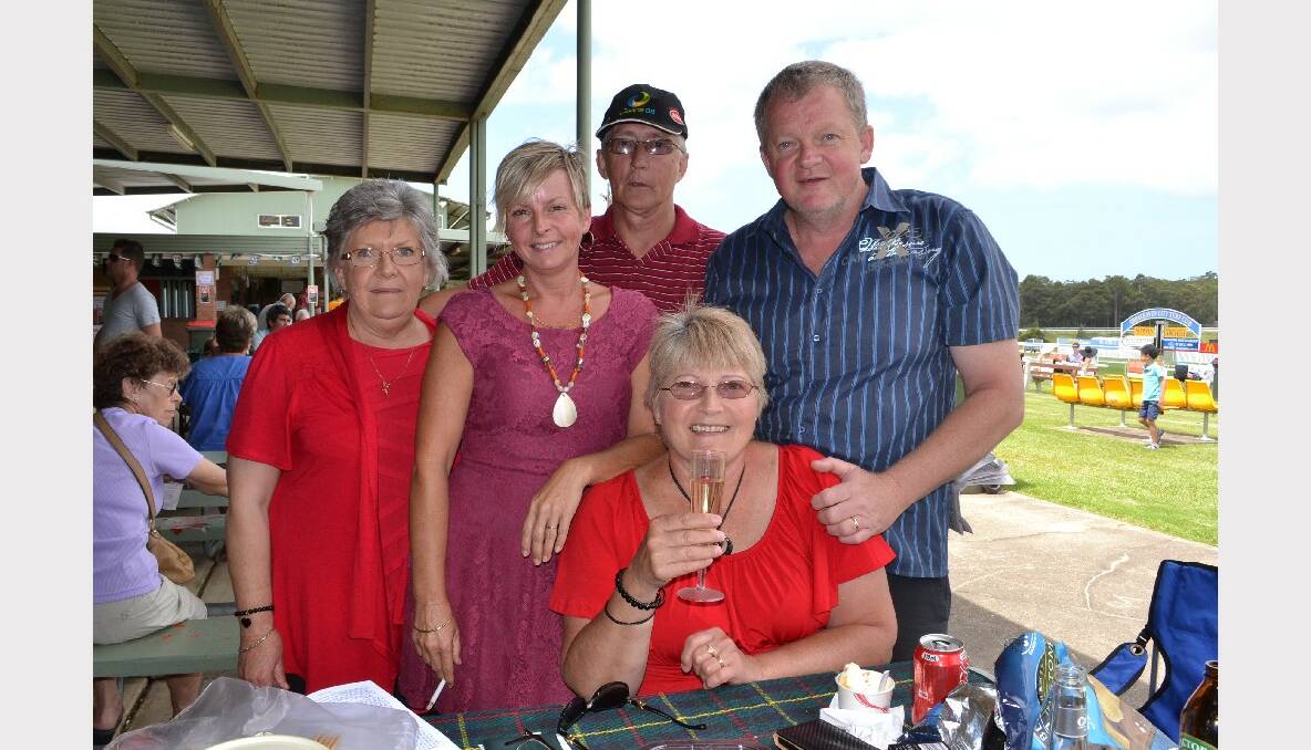 Lorraine Everson from Harrington Park, Louise Makings from Raby, Pam and Leslie Seiler from Sanctuary Point and Wayne Makings had a great New Year’s Eve at the Shoalhaven City Turf Club.