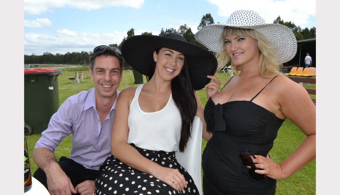 Chris Scaddan, Kate Montgomery and Kobi Fletcher from Wollongong had a great New Year’s Eve at the Shoalhaven City Turf Club.