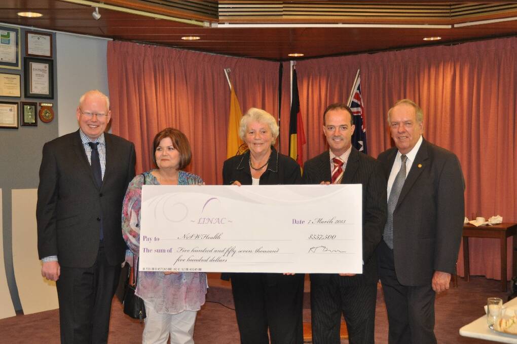NINE months after construction began, the Shoalhaven Regional Cancer Care Centre is 75 per cent complete, still on budget and on schedule. The milestone triggers a progress payment of $557,500 from the Shoalhaven City and Shoalhaven Lions Linear Accelerator and Cancer Treatment Fundraising Committee.