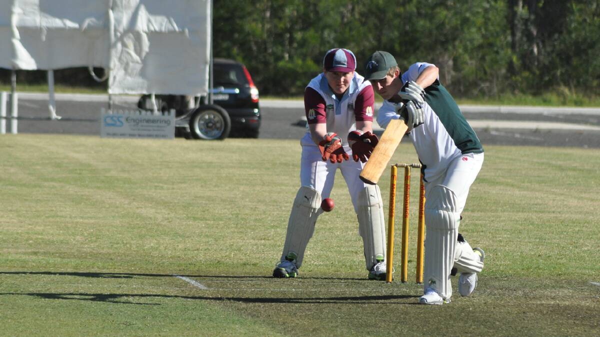 ALL-ROUND KING: Nowra’s John King was the perfect all rounder for Nowra’s second grade team last Saturday against North Nowra-Cambewarra. King batted 10th and made 34 to be the second highest run scorer for his team. He then backed up to bowl three maiden overs off the five he was allocated for the day. Photo: PATRICK FAHY
