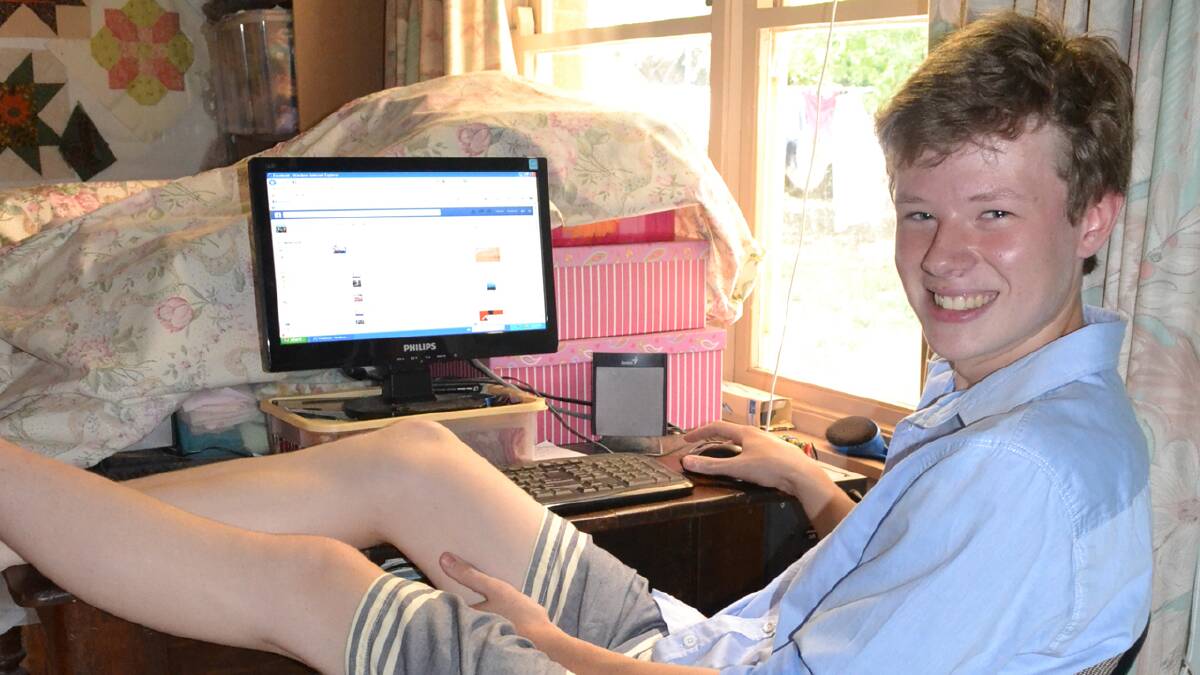 BIG FAN: Patrick Finlay from Nowra is a devoted Facebook fan who checks his feed constantly to keep up to date with local news, like the South Coast Register Facebook page. 