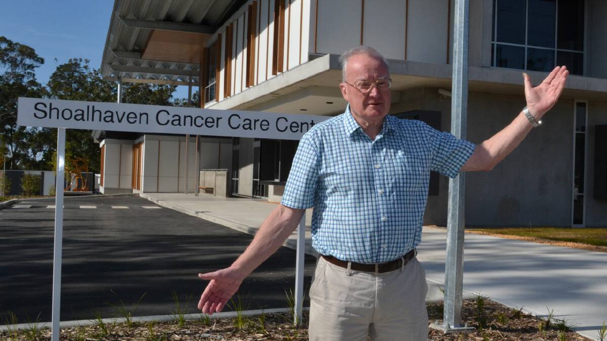WELCOME: Linear Accelerator Appeal public officer and co-founder of the LINAC Committee Paul Dean encourages everyone involved in fund-raising for the centre or who made donations to attend the first open day of the facility on September 16.