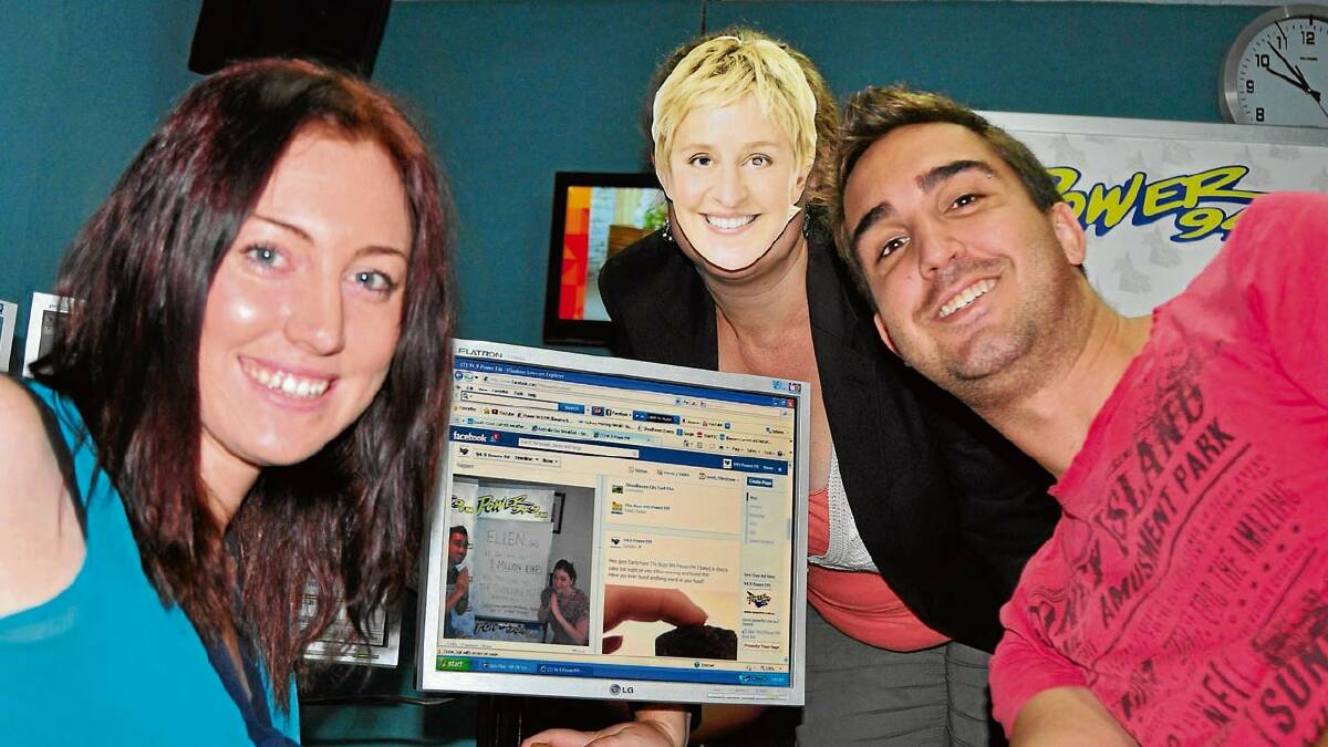 WE WANT ELLEN: Power FM breakfast team Carly Portch and Chris Sewell have launched a campaign to try to lure American TV star Ellen DeGeneres to the Shoalhaven during her visit in March.
