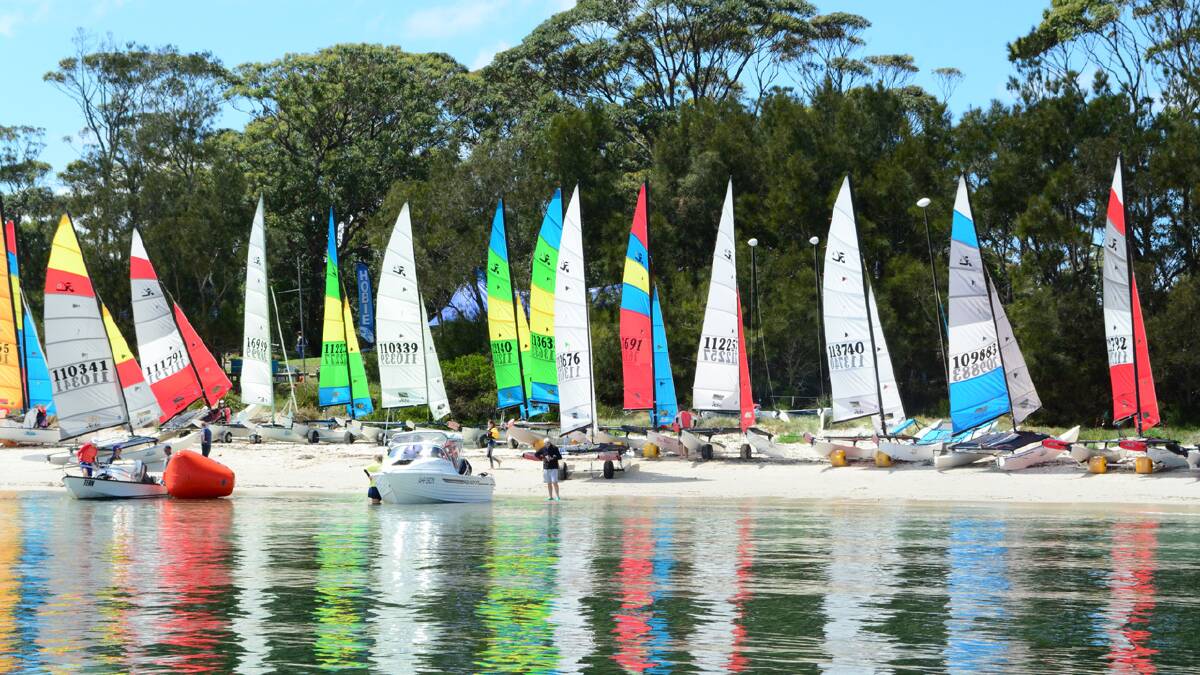 PACKED HOUSE: The state Hobie championships gave a taste of what January will be like, when over a thousand people from around the world are predicted to come to Jervis Bay.