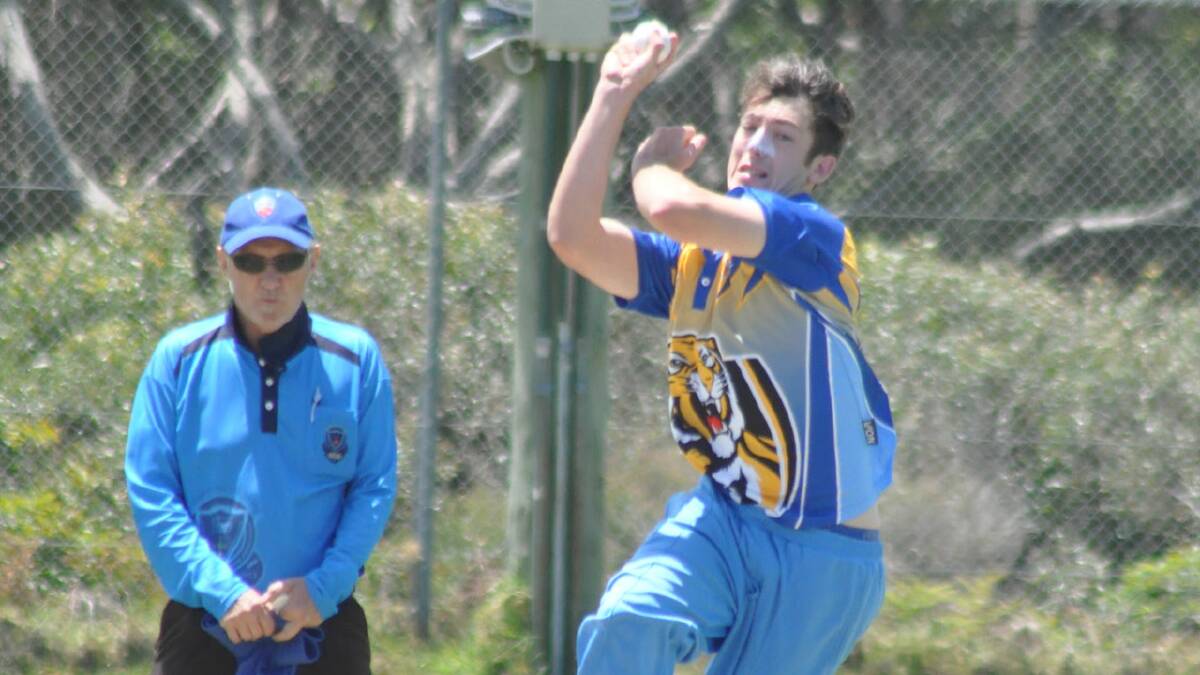DESTROYER: Bomaderry’s  John Muggleton had a good day with the ball against Batemans Bay with 3/21 from 8.1 overs. 	 Photo: PATRICK FAHY 