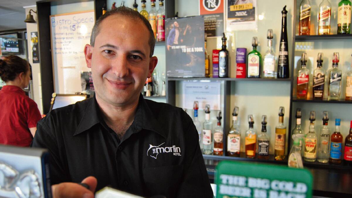 CHANGE NEEDED: Marlin Hotel owner and licensee Paul Kapetanos believes a change in the drinking culture is needed to curb alcohol related problems.