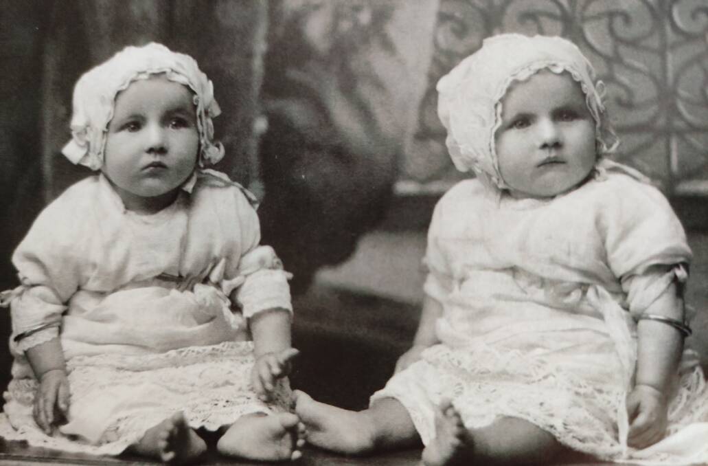 BABIES: Leila May and Concie Jean Morris.