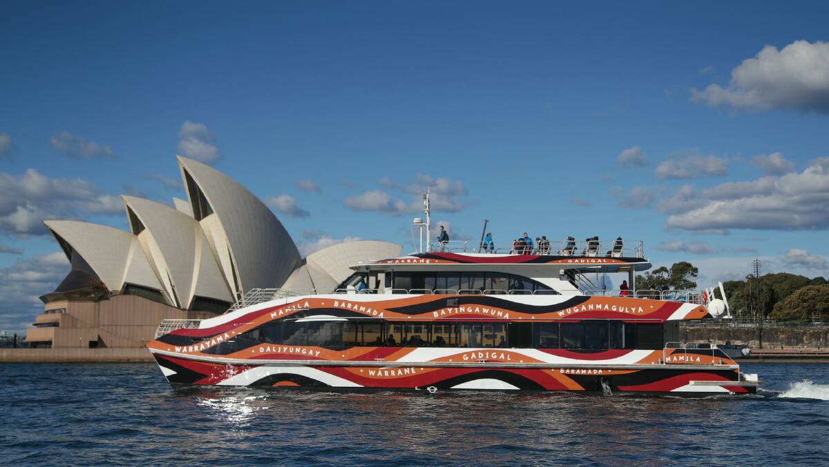 OCEAN DREAMING: The artwork will adorn the vessel permanently as it provides whale watching tours outside Sydney.