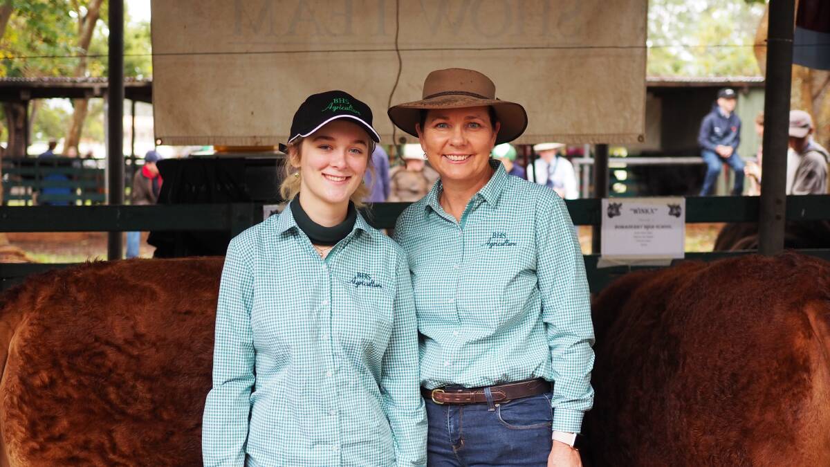 SCHOOL SPECTACULAR: Holly and her Agricultural Science Teacher Bronwyn Hilaire were excited to represent Bomaderry High School.