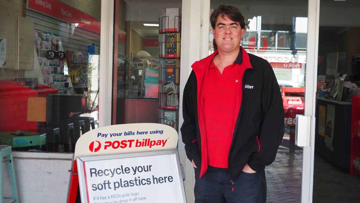 SOFT PLASTICS RECYCLING: Berry Post Office licensee Paul Marquis was not expecting the soft plastics container to fill up in a matter of days.
