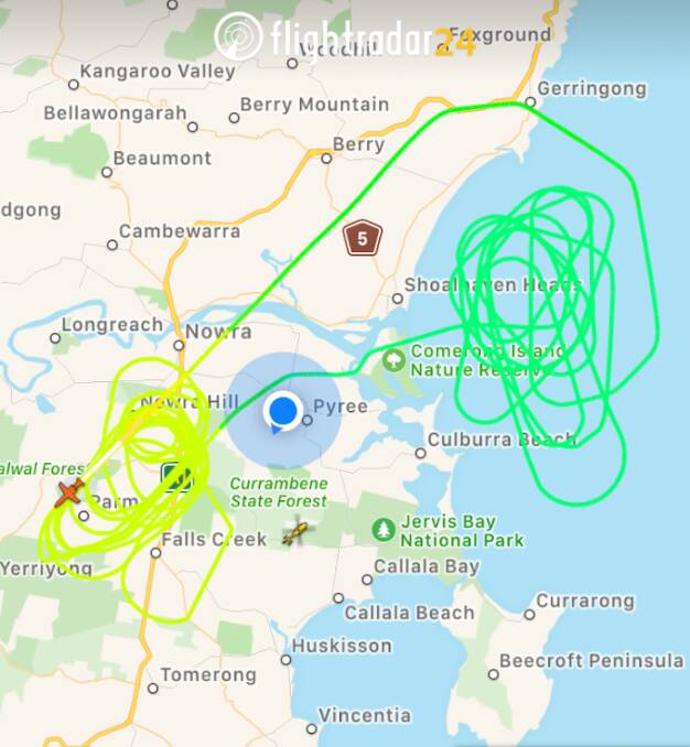 The flight tracking data shows the chaotic jounrey the private jet took.