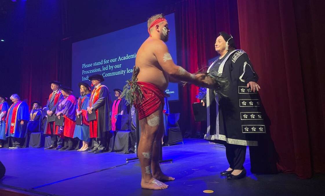 University of Wollongong Vice-Chancellor Patricia M Davidson at the Shoalhaven campus' first official graduation ceremony since the pandemic. Picture: Grace Crivellaro.