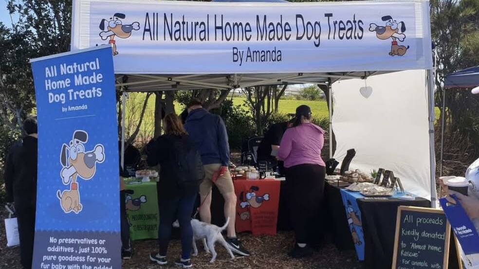 Healthy dog treats for a good cause: Amanda Mackay donates 100 per cent of the proceeds from her dog treat charity to Shoalhaven animal shelters. Image: supplied.