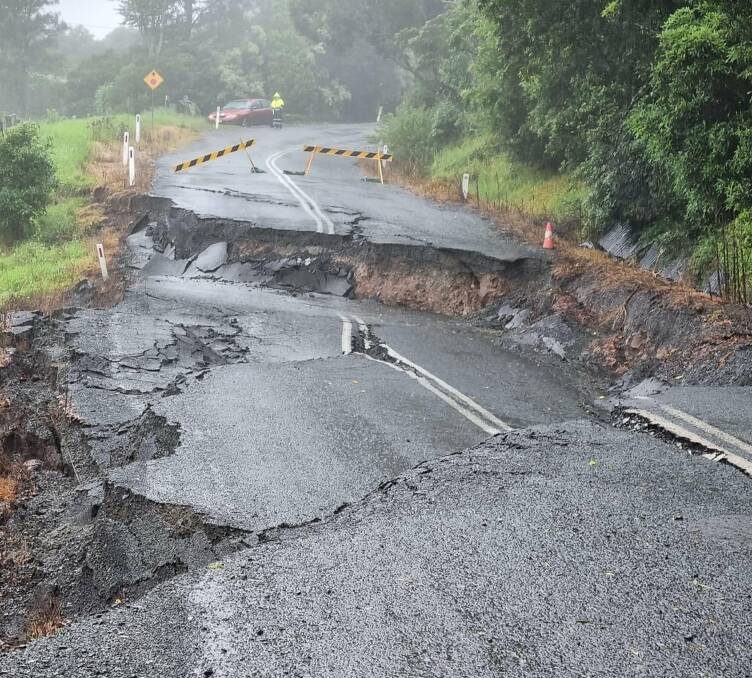 DAMAGE: "Like an earthquake" is how Shoalhaven Mayor Amanda Findley described the state of Wattamolla Road near Woodhill Mountain. Image: Annie-Marie Abbott.