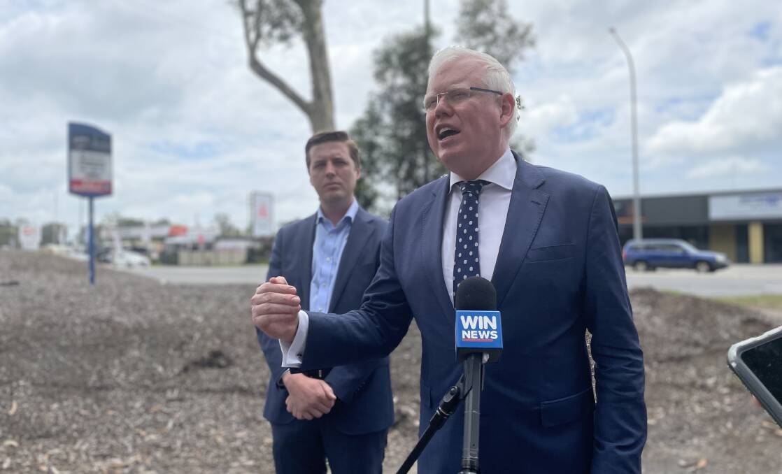 PETITIONS: Member for Kiama, Gareth Ward, said his next major focus would be to secure a commitment for the Nowra Bypass and launched a petition a day after Member for Gilmore, Fiona Phillips, launched a Nowra Bypass Now petitoin. Image: Grace Crivellaro.