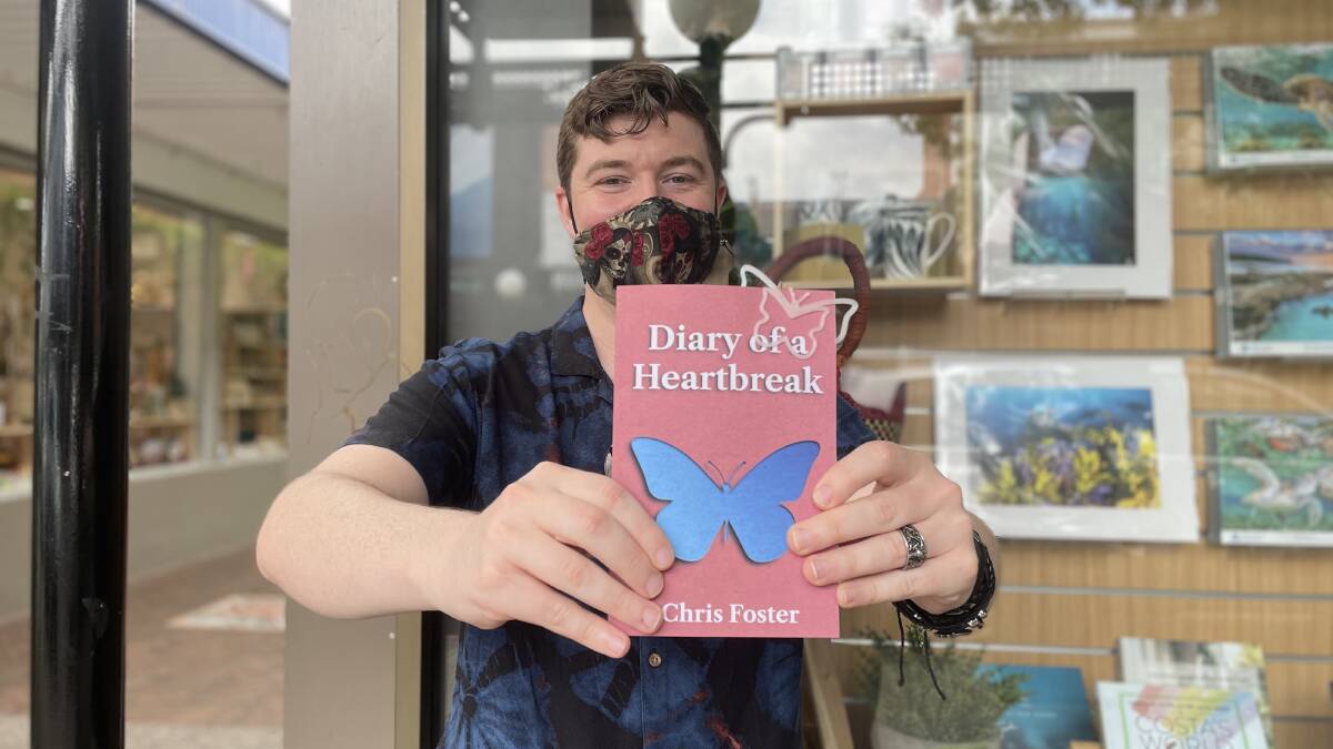BOOK NO. EIGHT: Shoalhaven author Chris Foster published his "most personal" collection of poetry earlier this week. Image: Grace Crivellaro.