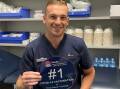 Emergency Department nurse Matthew White was proud to be the first person to receive the vaccine at Shoalhaven Hospital in May 2021. File image.
