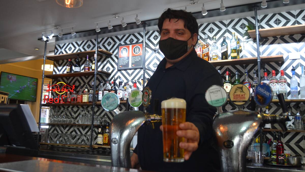 PUBS OPEN DOORS AGAIN: Licensee of the Postman's Tavern Christopher Bell is thrilled to be open again. 