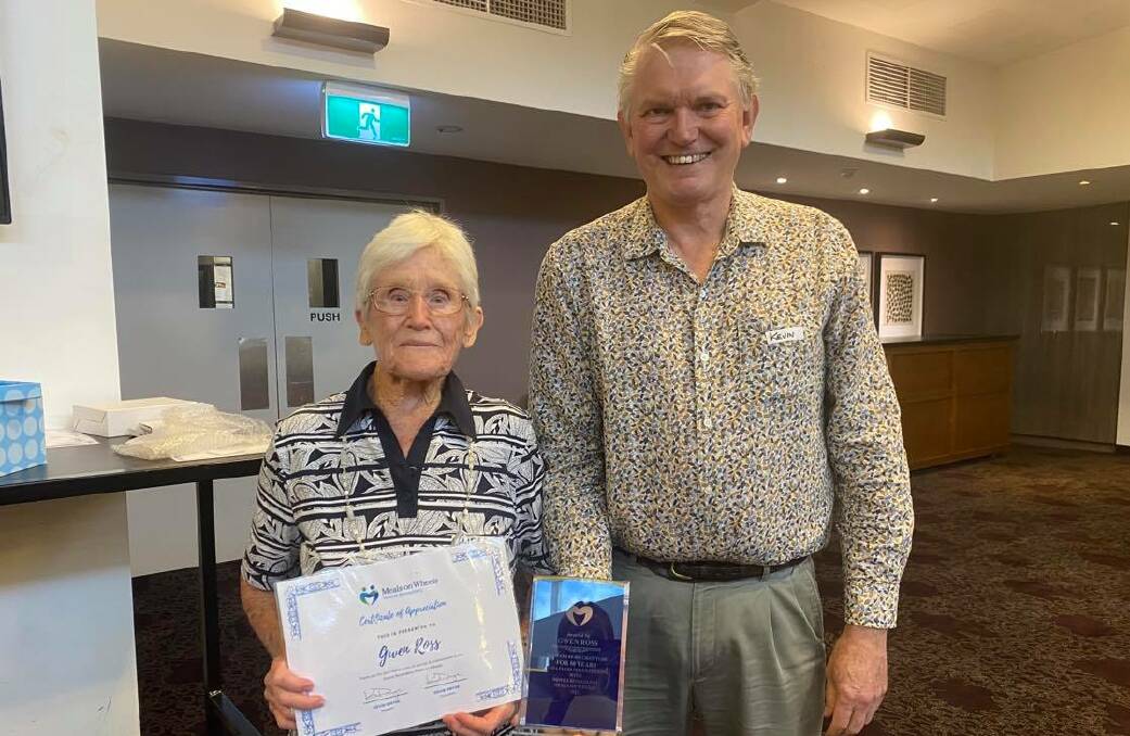 Appreciation: Gwen Ross was recognised for her 50 years of volunteering with Nowra Bomaderry Meals on Wheels. Image: Grace Crrivellaro