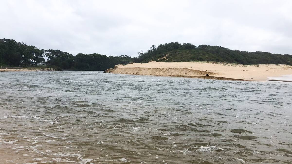 RISK: An artificial opening at Swan Lake been deemed a safety risk for swimmers by Shoalhaven City Council. Image: supplied by SCC.