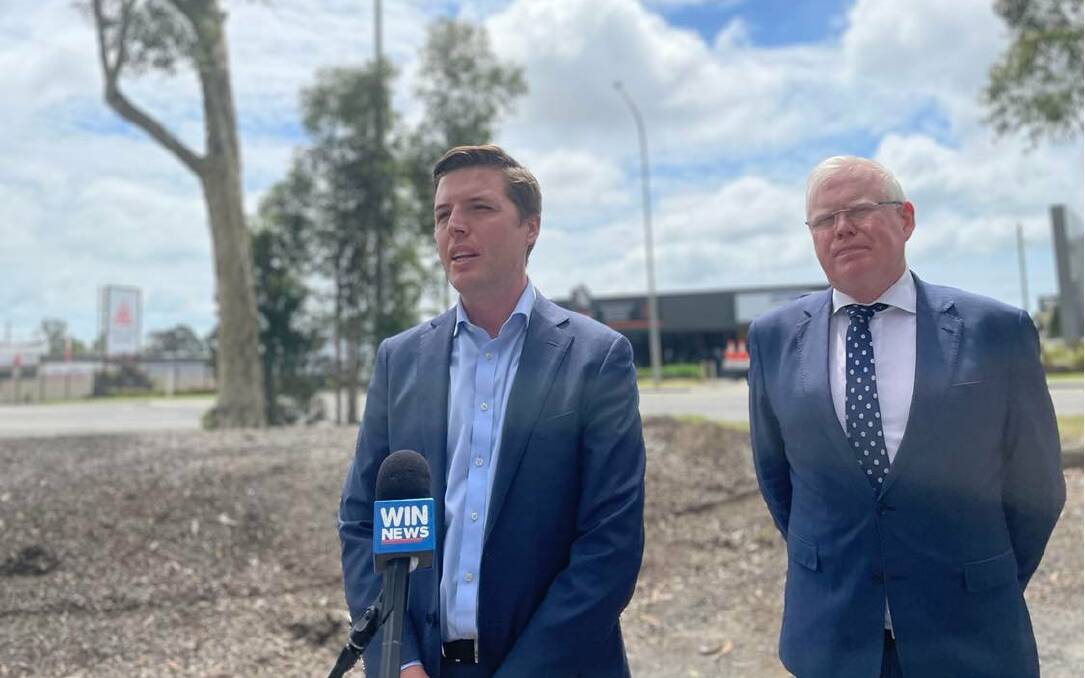 BYPASS ON AGENDA: Shoalhaven councillor Paul Ell joined Kiama MP Gareth Ward on December 4 to pledge to move a Notice of Motion to support a Nowra Bypass. File image: Grace Crivellaro.