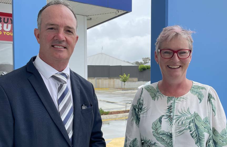 PAST AND PRESENT: Former Shoalhaven Mayor Paul Green is running for the top seat against incumbent Greens Mayor Amanda Findley. Image: Robert Crawford.