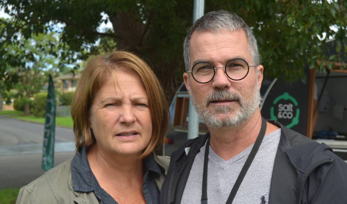 SUPPORT: Joint chief executives of Salt Ministries, Peter and Megan Dover, have been working closely with Shoalhaven residents who have been forced into homelessness for more than a decade. Peter said they are the only "boots on the ground" that check in with residents in the bush and caves to provide any relief they can. Image: Grace Crivellaro.