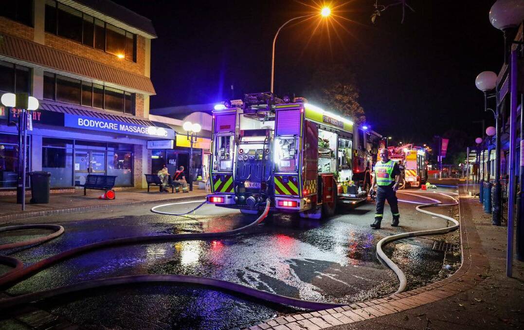 Fire and Rescue NSW station officer Ian Walters said the fire was extinguished by crews in half an hour. Image supplied by Brad Will.