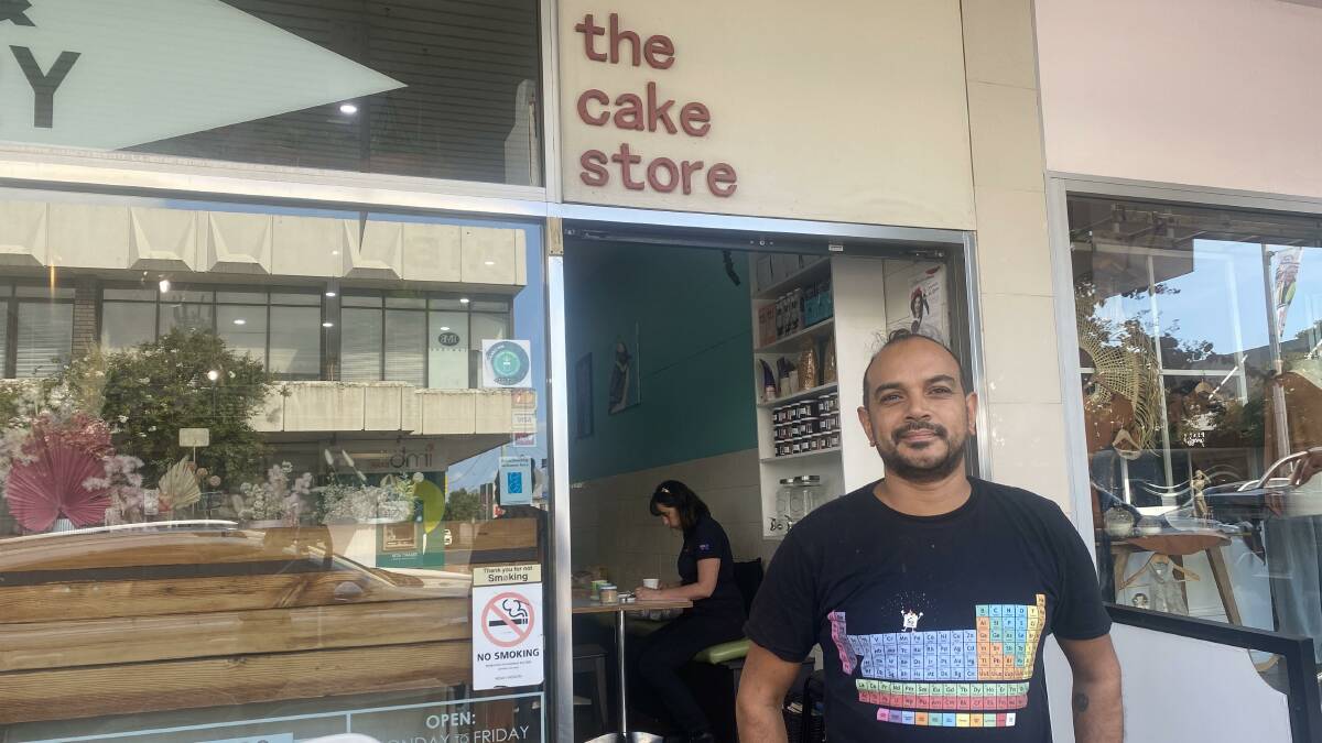 Owner of The Cake Store on Kinghorne St Amit Patel said the voucher rollout "can only be a good thing." Image: Grace Crivellaro.