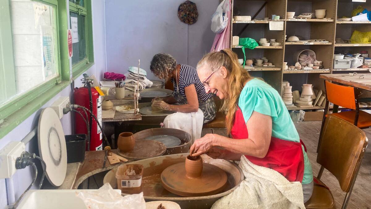 CREATIVE MOMENTS: Members of the Shoalhaven Potter Society are excited to display their works in this year's exhibition. Image: Grace Crivellaro