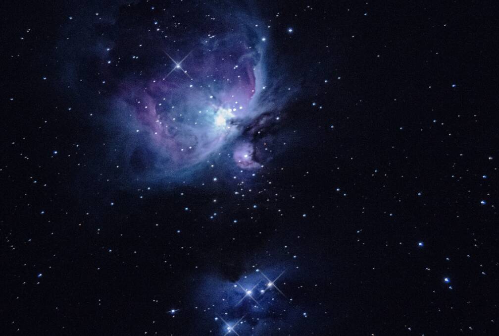 The Orion Nebular photographed by John Gould from Shoalhaven Astronomers.