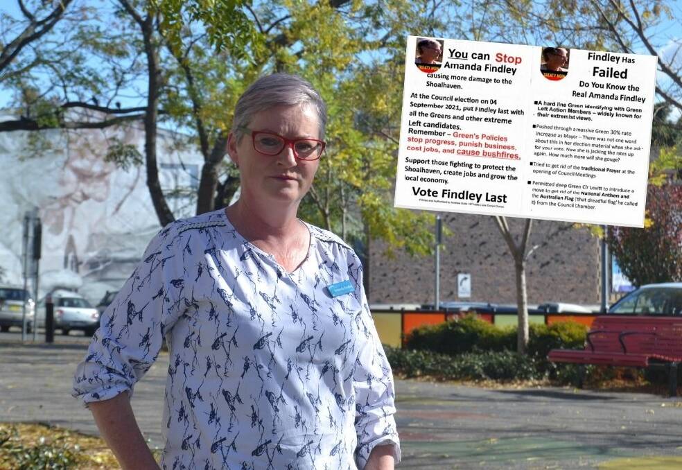 "FAKE NEWS": Outgoing Cr Andrew Guile has dropped flyers emblazoned 'Findley has Failed' into letterboxes across the community, which she has labelled as "abhorrent".
