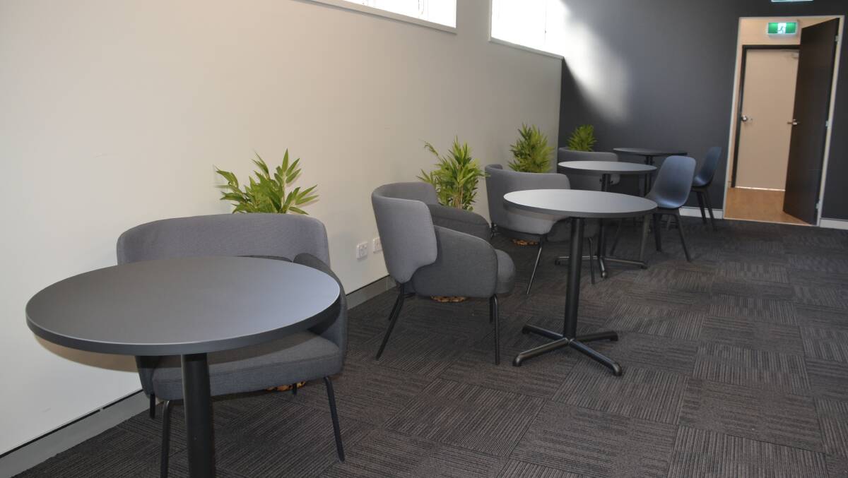 COWORKING SPACE: The Consortium Lounge in Nowra provides plenty of large tables for workers to collaborate or smaller desks for those working solo. 