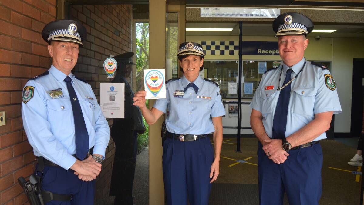 SAFE SPACE: Superintendent Greg Moore, Assistant Commissioner Gelina Talbot and Inspector Ray Stynes met on Wednesday to discuss the benefits of the program. Image: Grace Crivellaro.