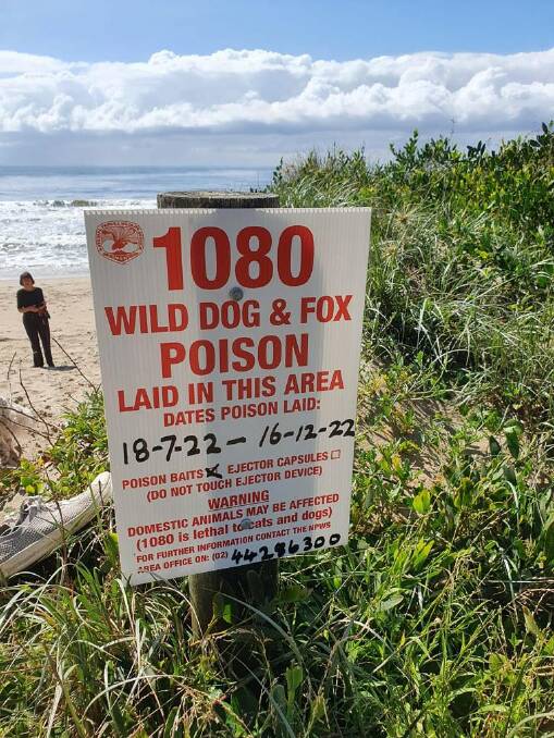 David Palmer would like to see more signs indicating 1080 bait locations - and specifically wants one that faces the beach. Picture supplied.