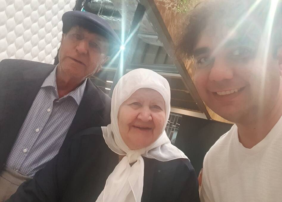HARMONY WEEK: Ali Nazim celebrated Harmony Week by spending time with his grandparents. Image: supplied.