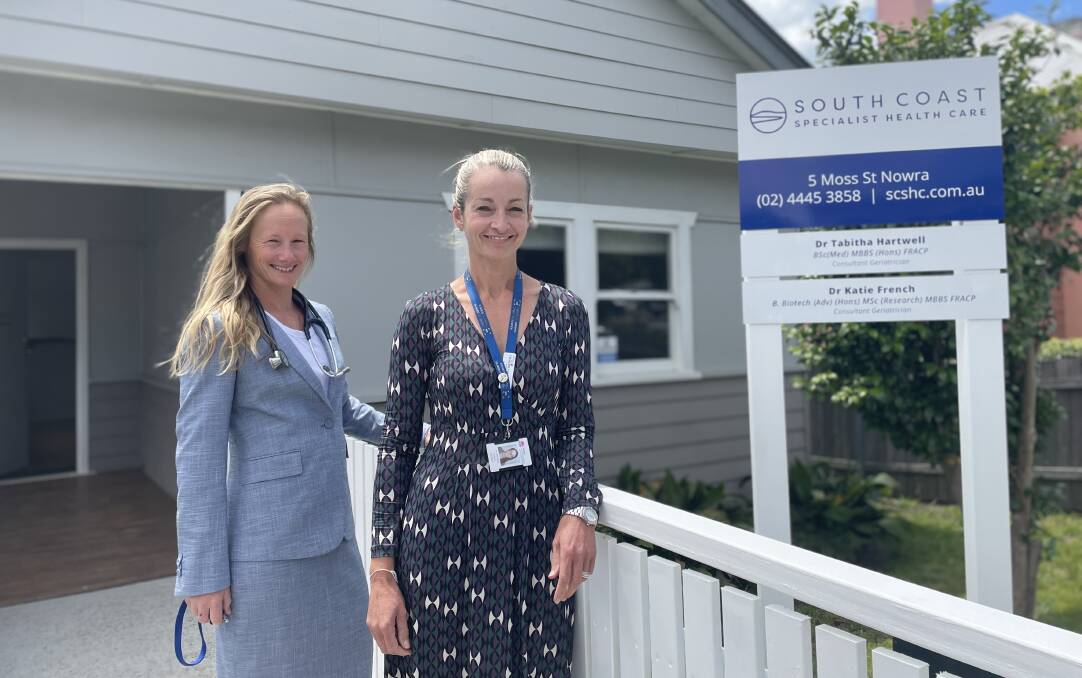 NEW PRACTICE: South Coast Specialist Health Care was established by Shoalhaven geriatricians Dr Katie French and Dr Tabitha Hartwell. Image: Grace Crivellaro.