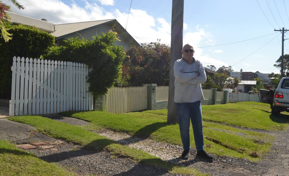 ACCESS CONCERNS: Morton Parade resident Ian James is concerned a proposed Centrelink building would increase traffic on the already-busy cul de sac. Image: Grace Crivellaro.
