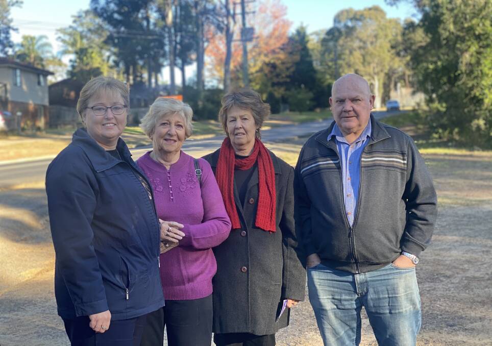 'FORGOTTEN RESIDENTS': West Nowra residents Lynette French, Stella Santos, Judy French and Bob Dix said the area is in need of upgrades to roads and pathways and is missing out on 'basic services' like postal deliveries and garbage collection.